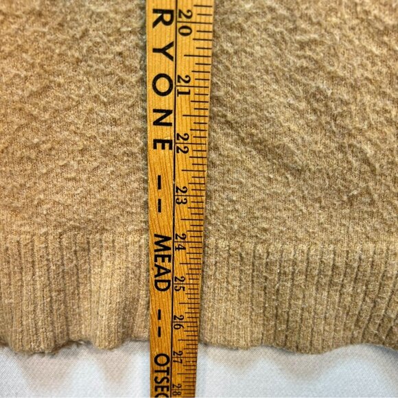 J.Crew Womens Crew Neck Pullover Sweater Medium Tan Knit Long Sleeve Casual - Picture 7 of 12